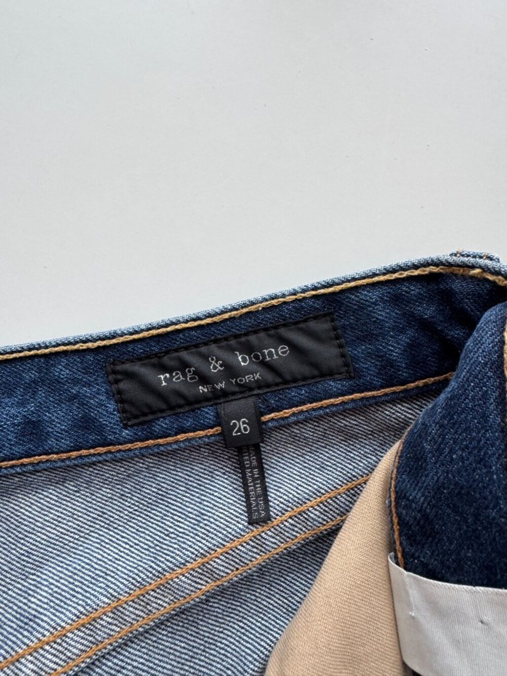 RAG & BONE Dark Stone Stretch Denim High Rise Skinny Jeans, Size 26 - Picture 13 of 15